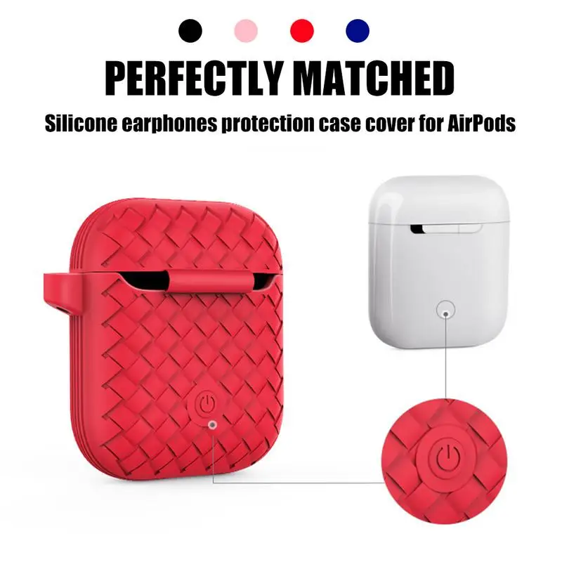 Чехол для наушников Airpods Мягкие силиконовые противоударные чехлы