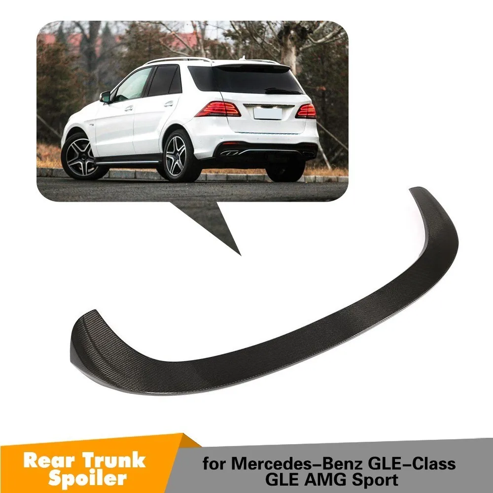 Задний спойлер на крышу для Mercedes Benz GLE Class GLE43 AMG 2016 2018 из углеродного волокна GLE300 350