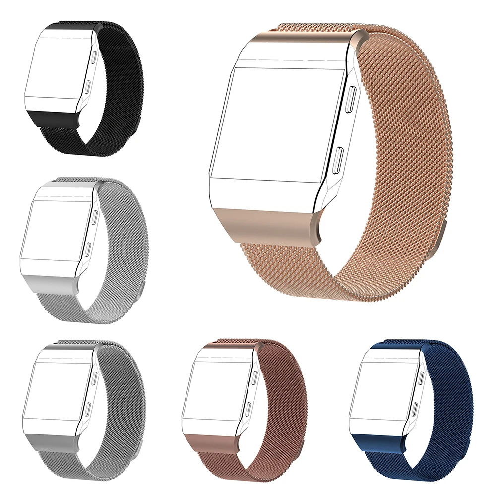 Новый Milanese Loop сетки наручные часы ремешок для Fitbi ионной нержавеющая сталь