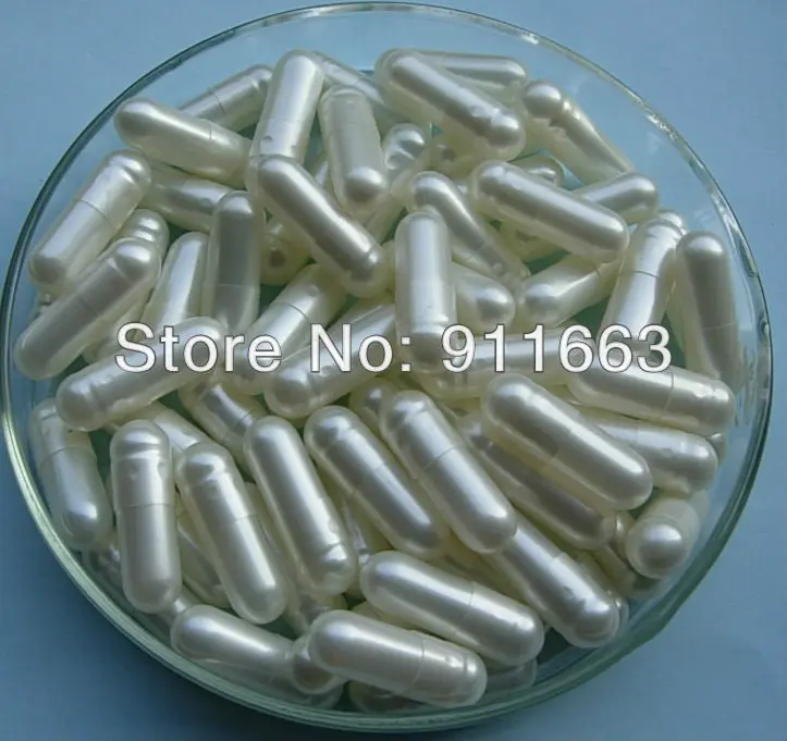 

0# 500pcs! Pearl White-Pearl White colored Empty Capsules,Gelatin Empty Capsule 0#!(joined or seperated capsule available!)