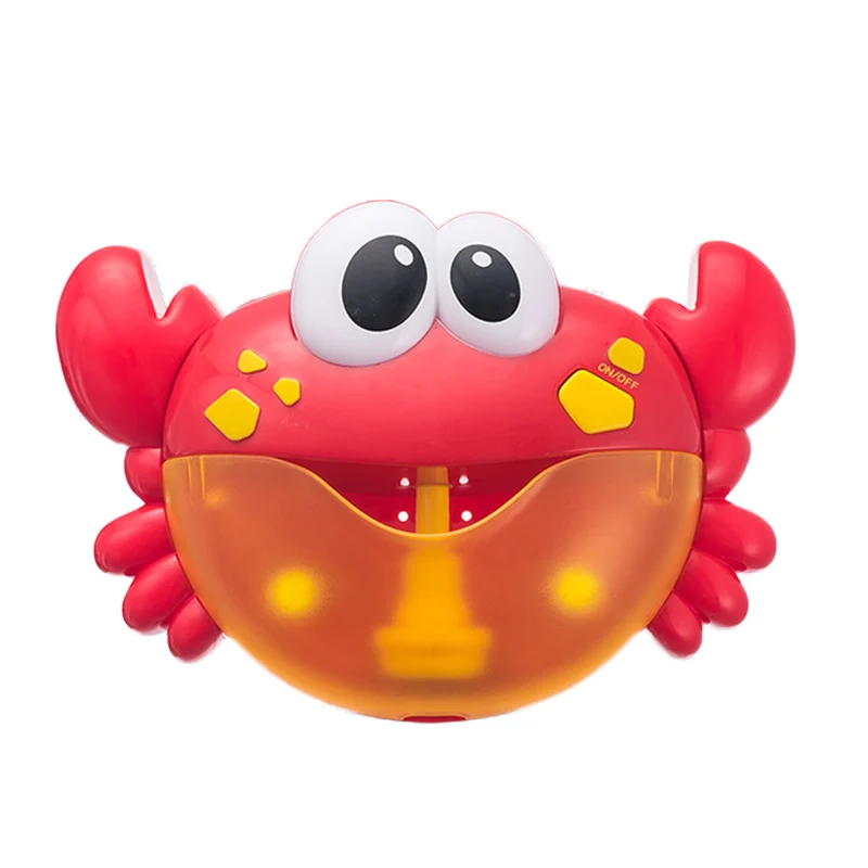 Милый детский мультяшный краб музыкальная пузырчатая машина душ купальный друг