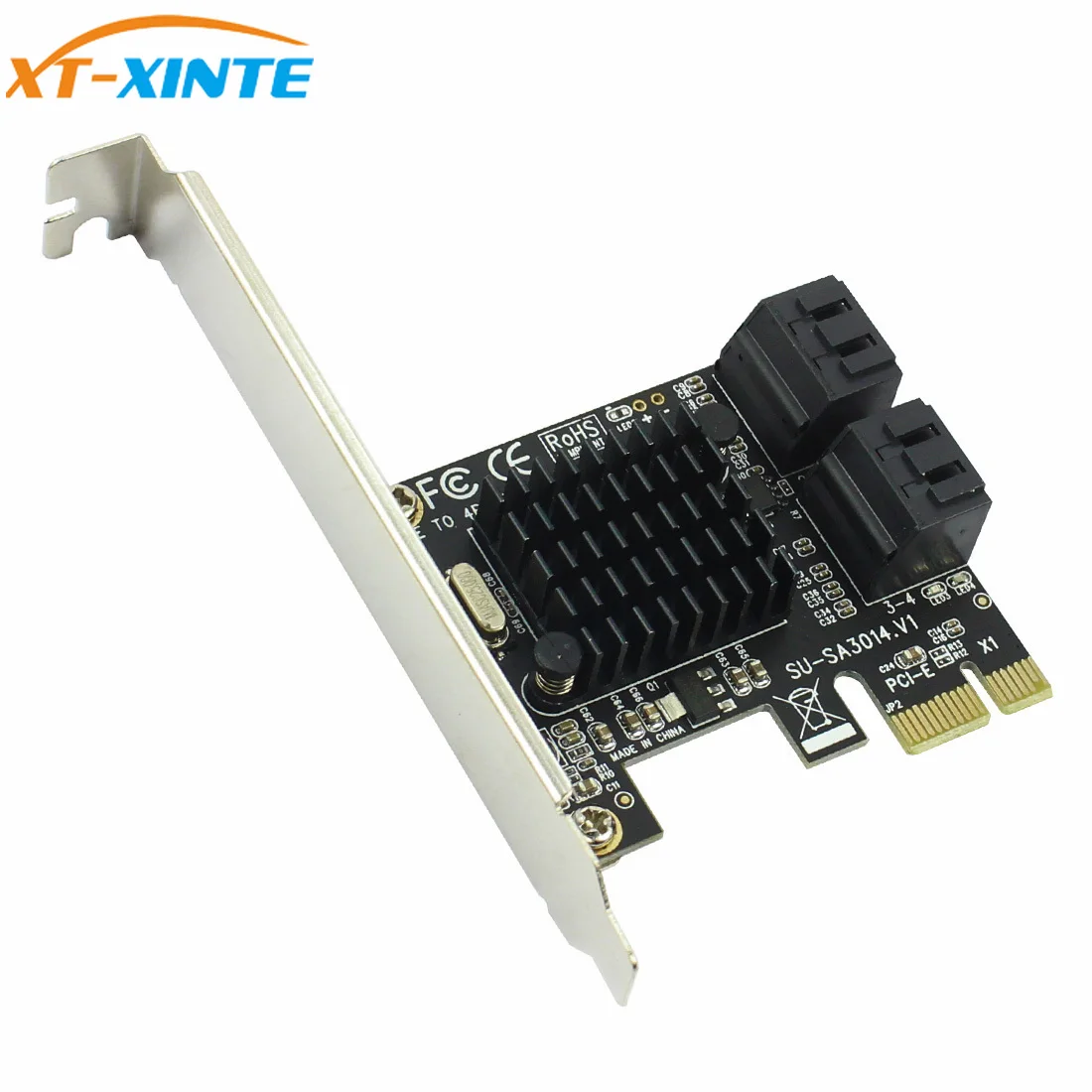 PCI Express к SATA3.0 карта расширения w 4 порта SATA3 PCIE SATA PCI-E адаптер для SSD HDD IPFS Mining Marvell |