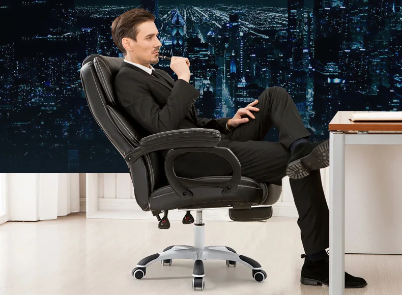 Computer ergonomic kneeling Chair Household To headrest for leather Office furniture Lie Big Class Foot The Massage Noon Break | Мебель