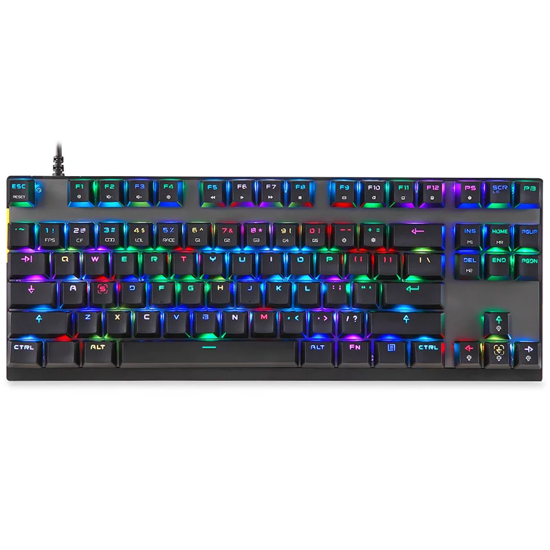 Motospeed K82 USB Проводная Механическая клавиатура с цветовой моделью RGB Подсветка все