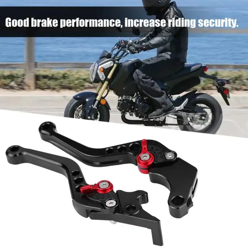 1 пара мотоцикла сцепления Короткий Тормозной Рычаг Ручка для Honda Grom MSX125-черный 2013