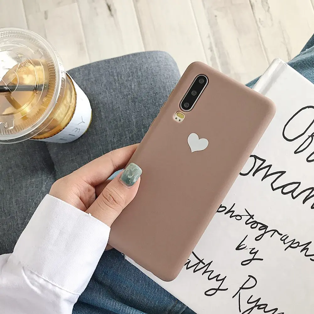 KISSCASE Световой чехол для телефона huawei P20 P30 Pro Honor V20 с узором любящего сердца Мягкие