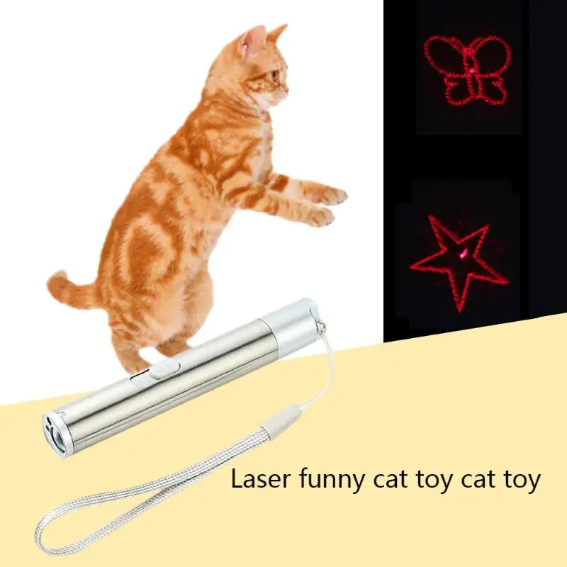 Pet LED лазерная ручка Кошка инфракрасная анимация интерактивная игрушка с USB