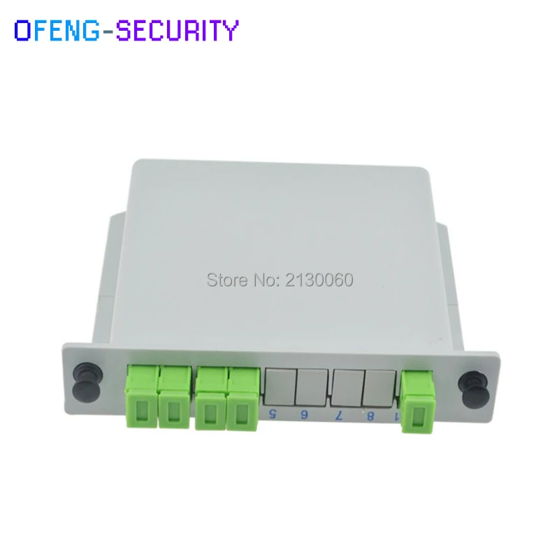 SC APC 1x4 волоконно оптический разветвитель plc плоский сплиттер типа waveguide divisor del