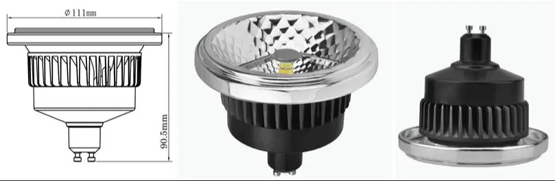 Новое поступление! Dimmable AR111 G53 QR111 GU10 20 Вт COB цилиндрическая форма CREE LED точечная