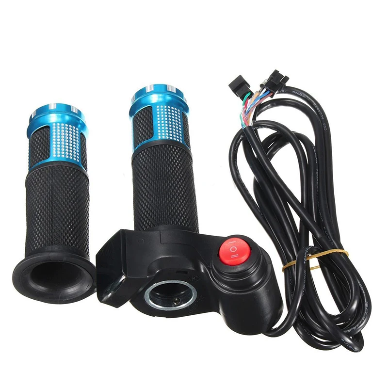 E-bike Universal 24V 36V 48V E-Bike Electric Scooter Digital Meter Handlebar Throttle Handlebar Grips Electric Bike Accessories