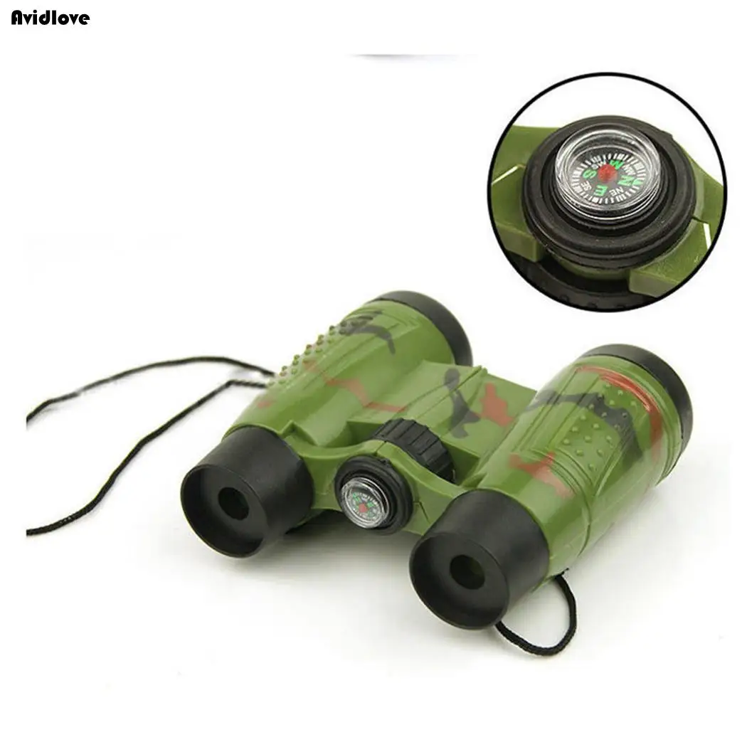 Kids Gifts shape colors bright Telescopes Casual Educational Binoculars Compass Toys Toy Camouflage Vivid Children Green | Инструменты