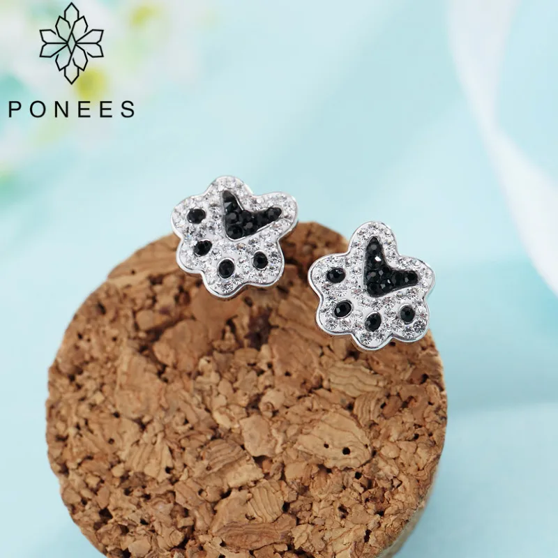 Новые модные серьги PONEES в виде хот догов для женщин гвоздики собачьей лапы