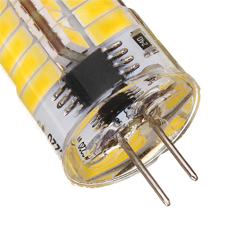 CLAITE AC110V/220 V G4 6W теплый белый чистый 5730 SMD 80LED силиконовая диммируемая Светодиодная