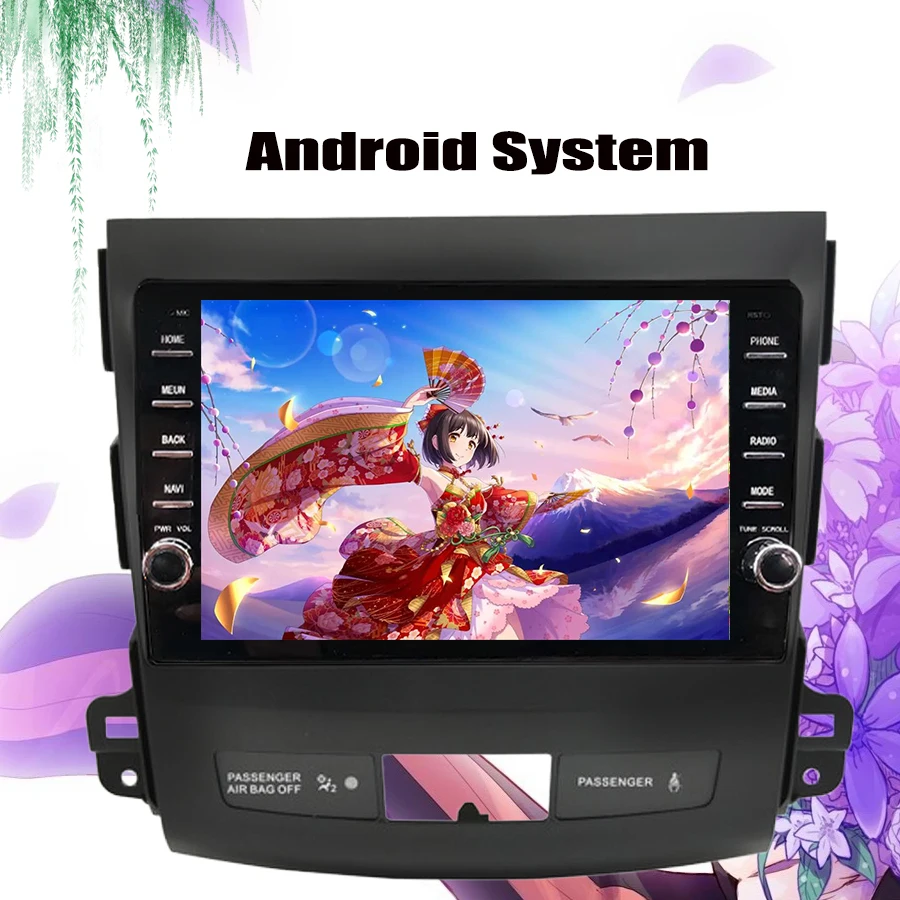 8 ядер &quotAndroid 10 0 автомобильный dvd радио GPS навигация Мультимедиа для Mitsubishi Outlander 2006