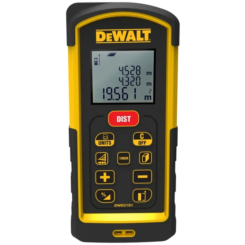 Дальномер лазерный DeWalt DW03101 (Дальность измерения 100 м точность 1 мм батареи типа