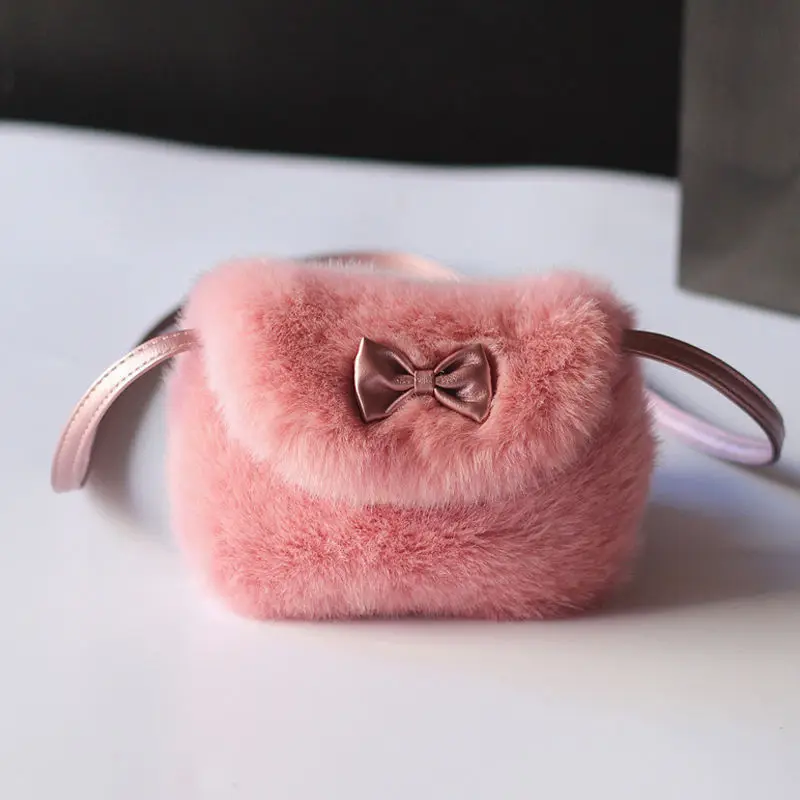 2018 новые брендовые меховые сумки для маленьких девочек теплые детские