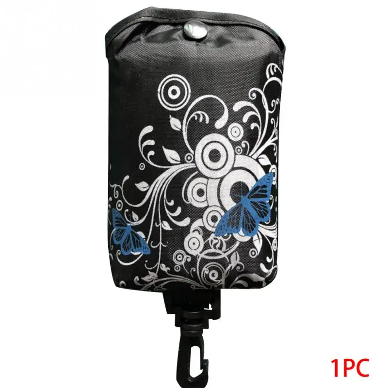 Складная хозяйственная сумка бабочка цветок Оксфорд ткань через плечо