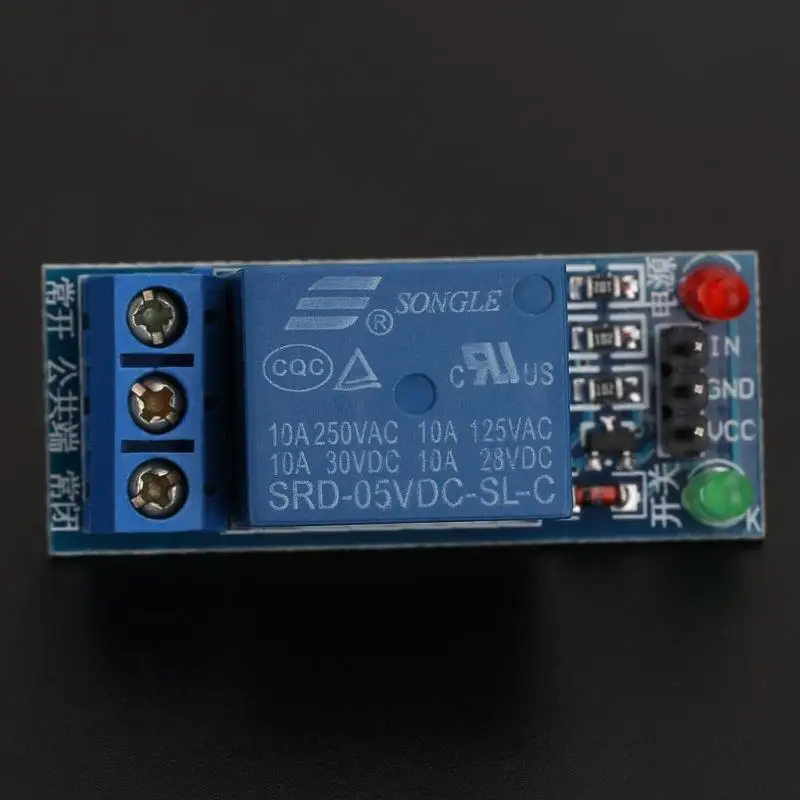 5Pcs 1-Channel 5V Relay Module Shield for Arduino 1280 2560 ARM PIC AVR DSP | Электроника