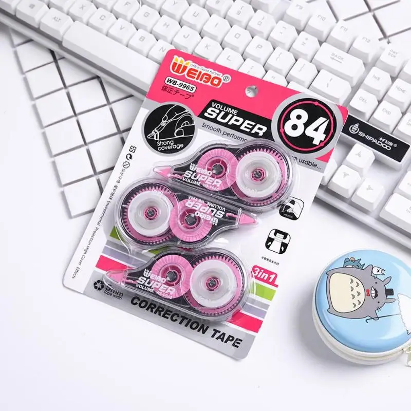 3 шт./компл. коррекция ленты студент Корректирующая лента Офис школа канцелярские