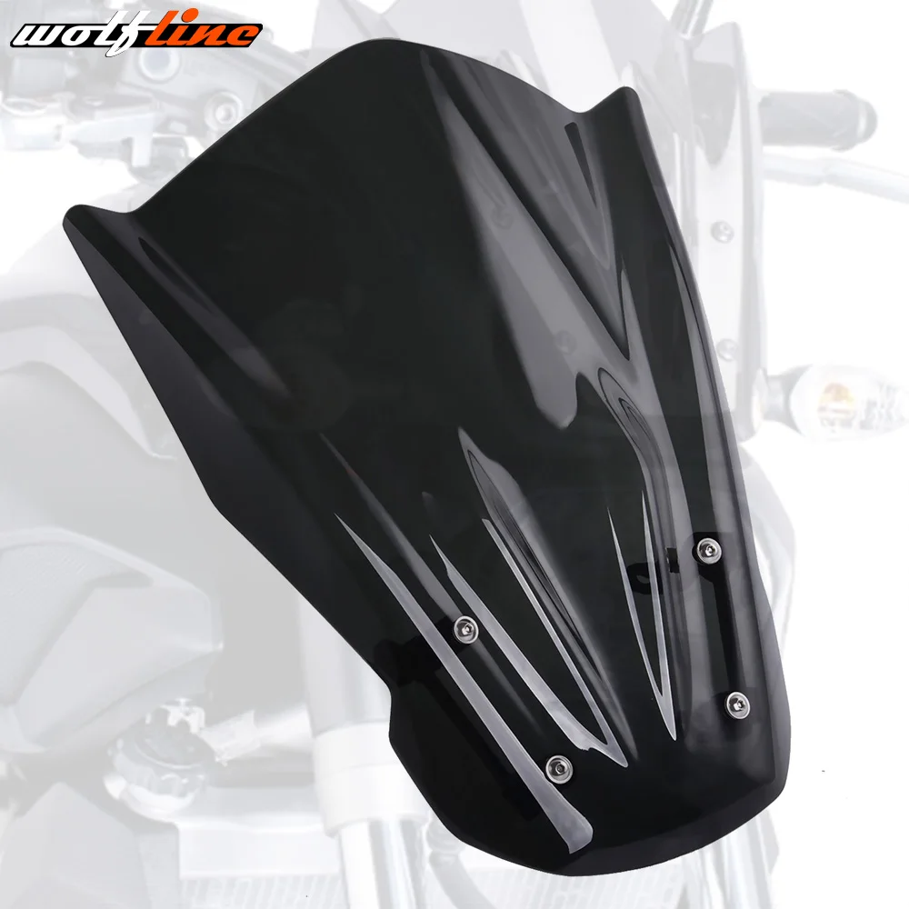 For MT-07 FZ-07 MT07 FZ07 MT 07 2015 2016 2017 Motorcycle Windshield Windscreen Wind Deflectors Smoke / Brown | Автомобили и