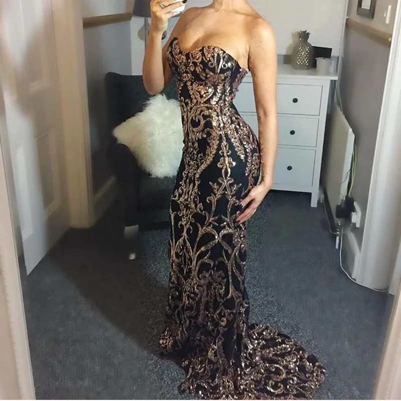 DRESSMECB элегантное вечернее платье без бретелек с открытой спиной бодикон Макси