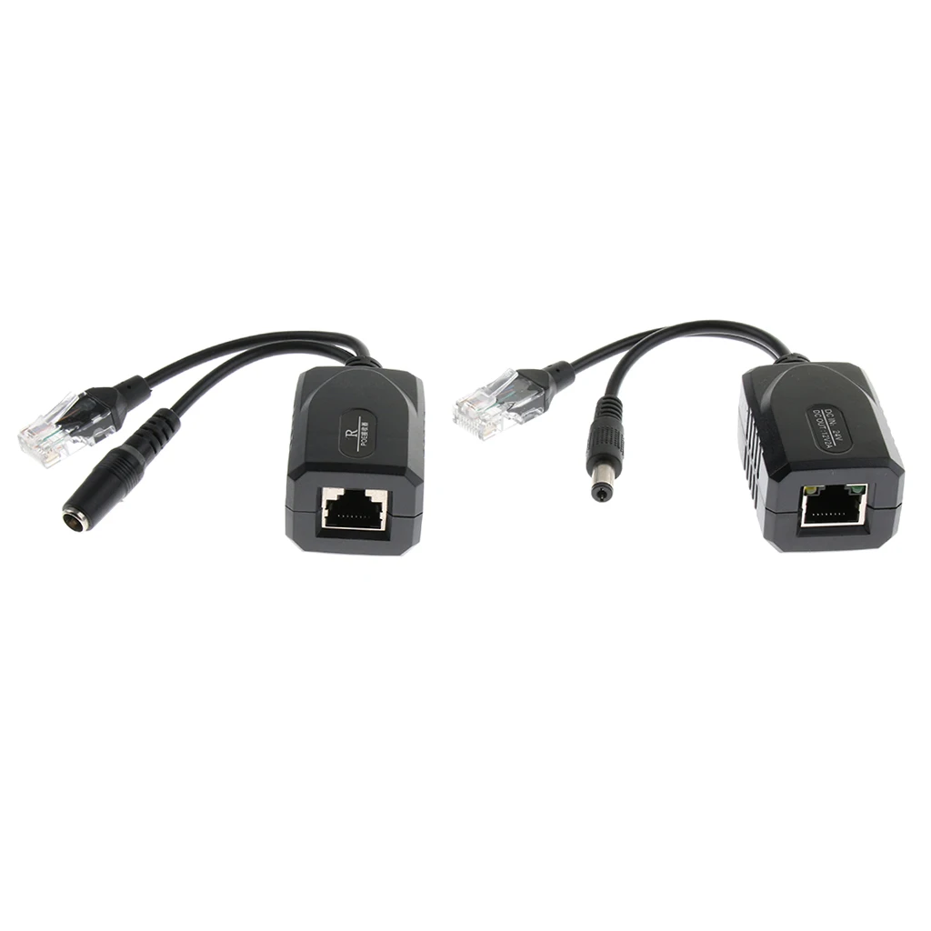 Dovewill 2 шт. от 24 В до 12 Power Over Ethernet Пассивный фотоадаптер ABS POE сплиттер|Компьютерные