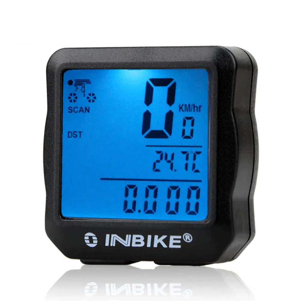 INBIKE большой экран Велосипед Компьютер Водонепроницаемый Секундомер