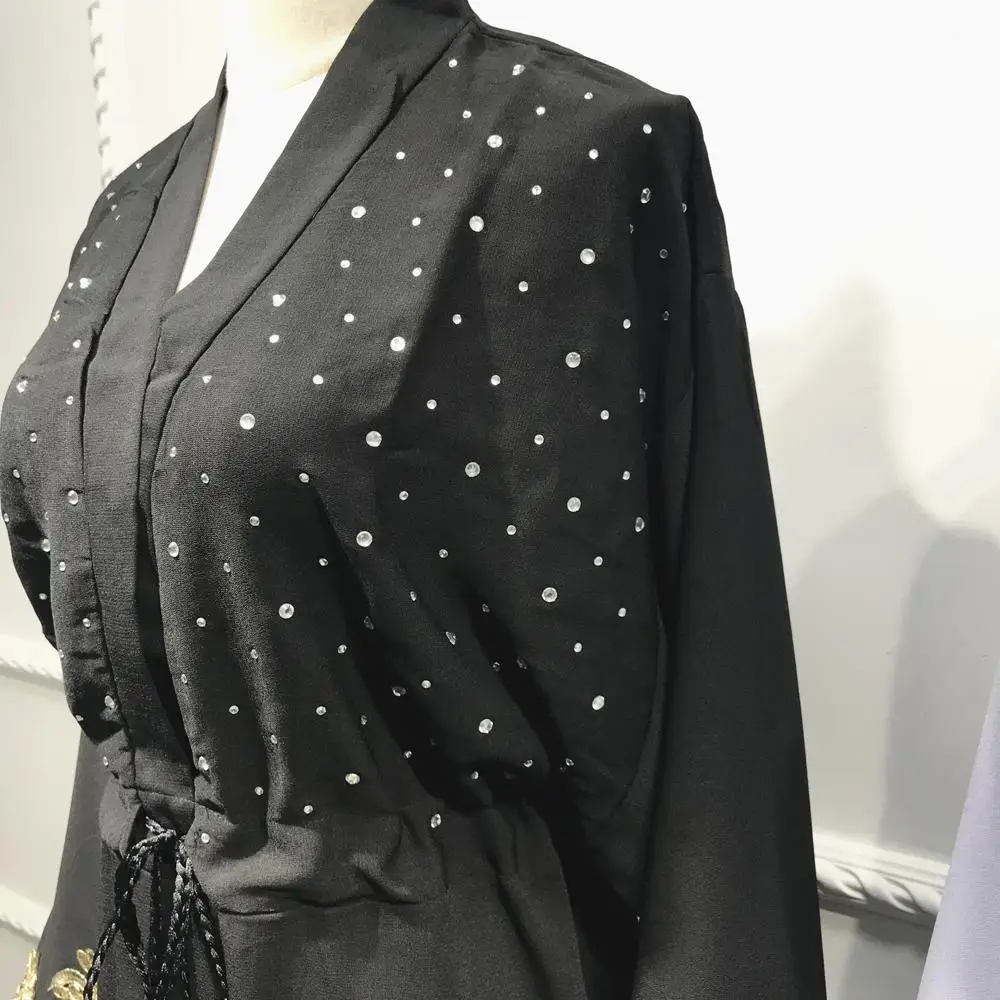 Женские мусульманские Длинные платья Abaya длинное платье с блестками и кружевом
