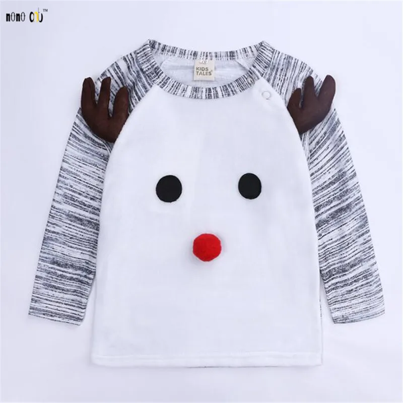 Комплект рождественской одежды из 2 предметов для малышей футболка и штаны