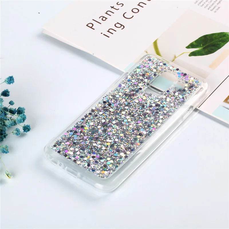 For Samsung J4 2018 J400F Case Colored Shiny Glitter Silicone TPU Skin Phone Cover Protector Galaxy J400 SM-J400 |