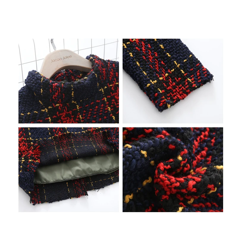 Женское облегающее мини-платье в клетку с длинным рукавом | Женская одежда