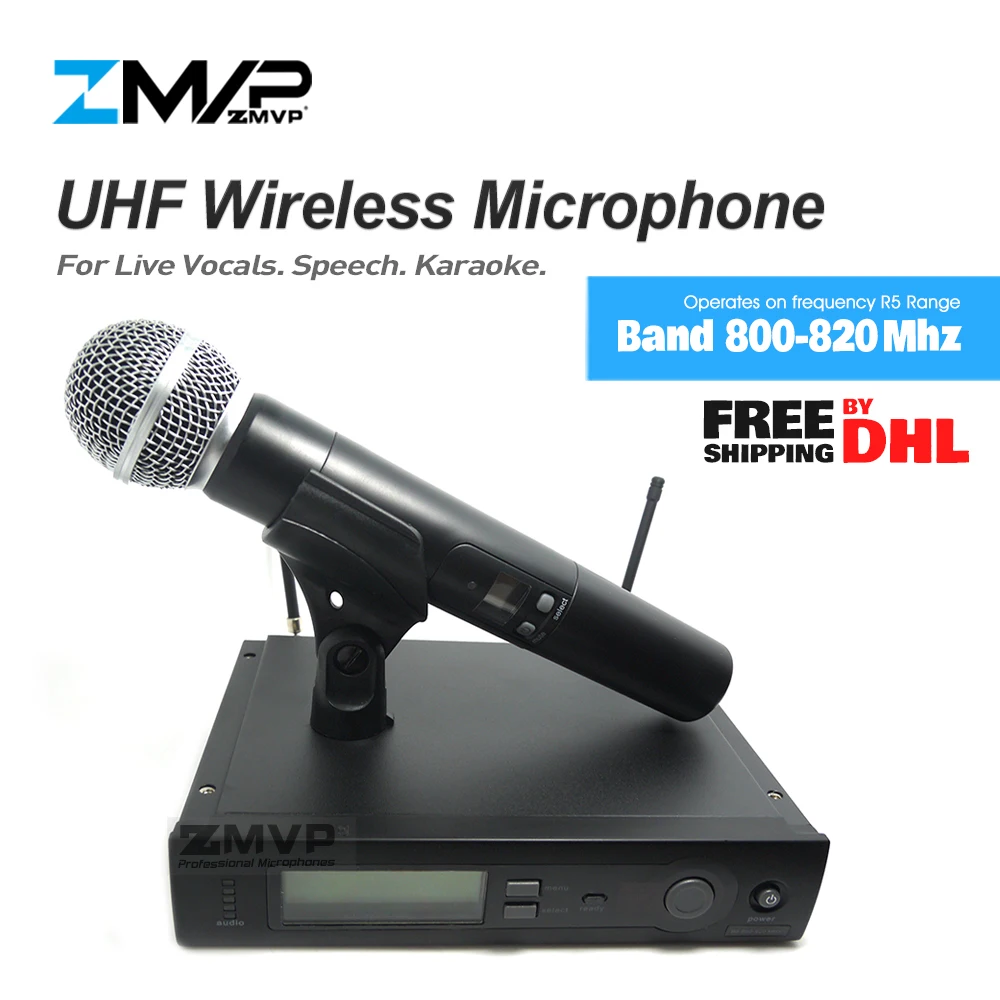 Профессиональная Беспроводная микрофонная система SLX24 UHF с ручным передатчиком