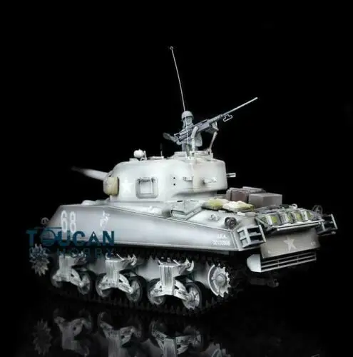 2 4G Heng Long 1/16 Snow TK 6 0 S инфракрасная боевая система пластик M4A3 Sherman RTR RC Танк 3898 сталь