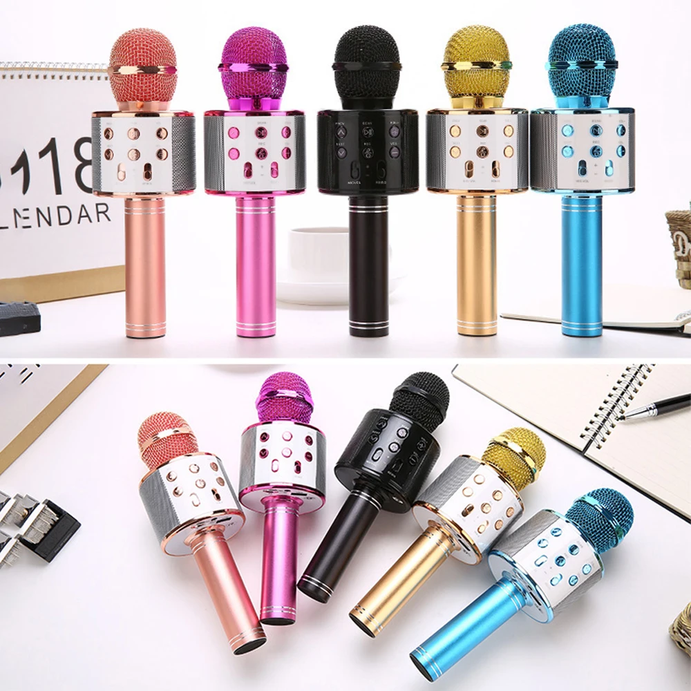 Беспроводной USB микрофон легкий портативный ручной Bluetooth для караоке музыкальный