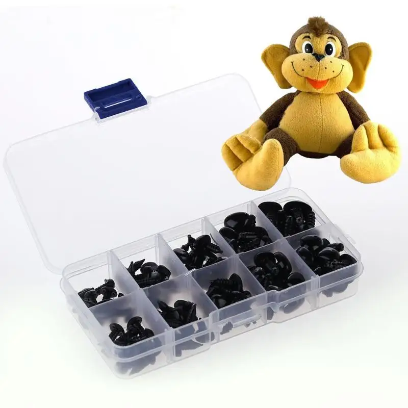 100 шт./кор. пластиковый нос искусственная кукла животное для плюшевых игрушек