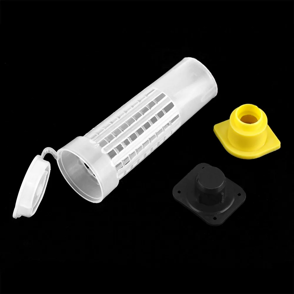 100 компл./лот Пчеловодство Rearing Cup Kit Queen Bee роллер клетки для волос пластиковые