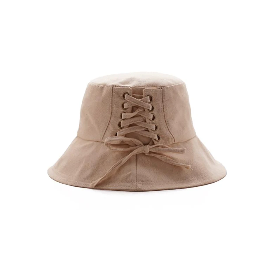 2019 Bandage Fisherman Hat Fedoras Fashion Sun Caps Panama Women Women's Wide Brim Casual 6 Colors Wholesale |