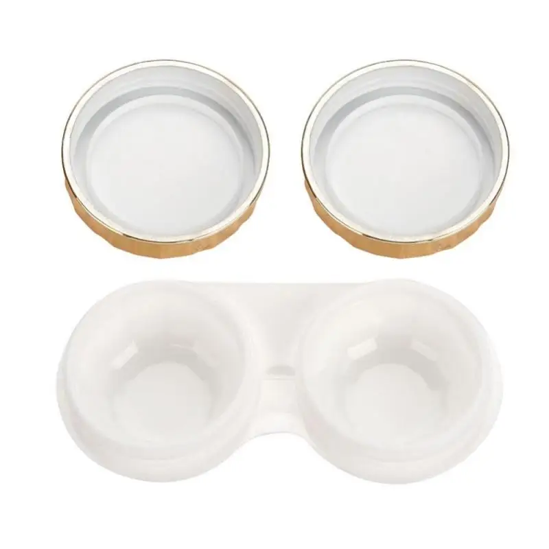 3 цвета портативная коробка для контактных линз с зеркалом форма пентаграммы