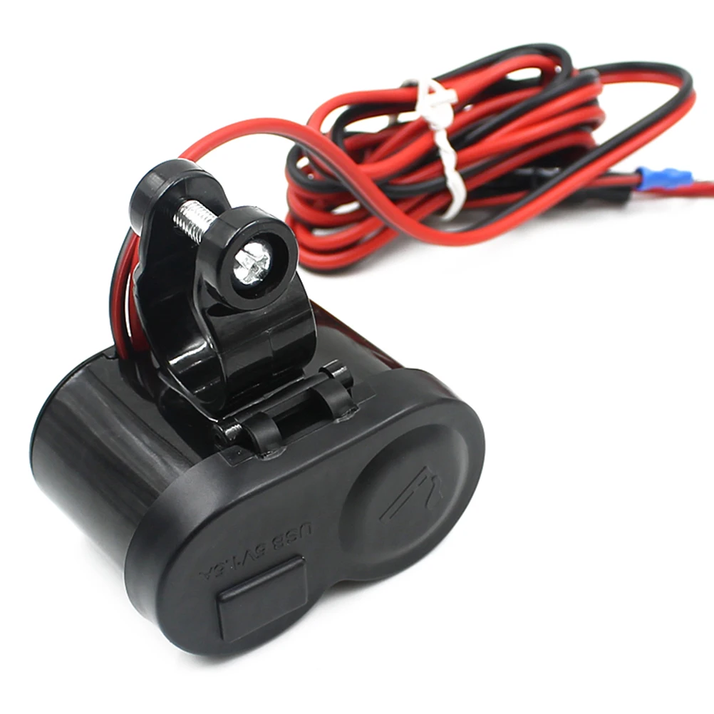12 24V мотоцикл USB порт питания прикуривателя Зарядное устройство для мобильного
