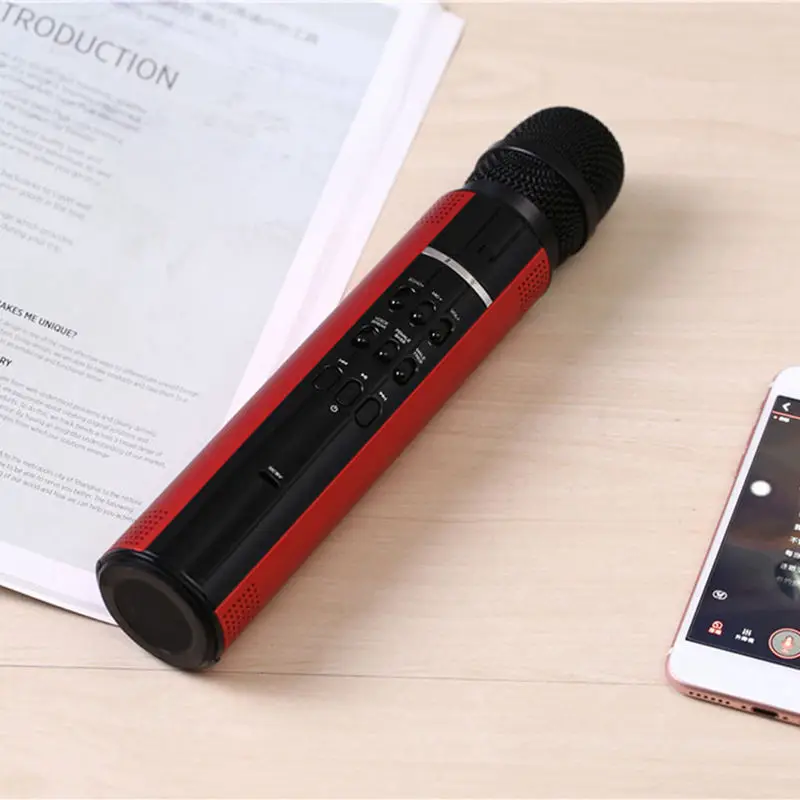 Портативный микрофон караоке Ktv плеер Bluetooth беспроводной динамик Запись музыки