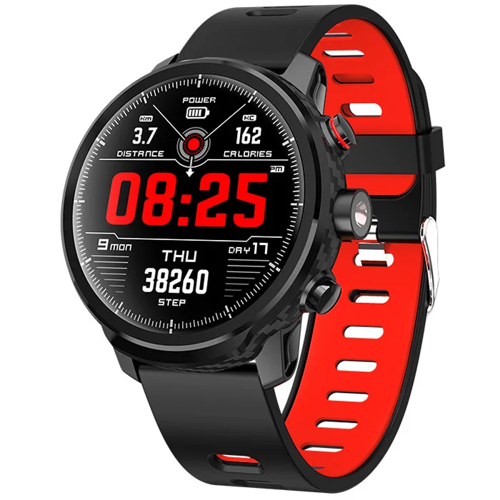 LE6 Smart Watch IP68 Waterproof 1.3 Inch heart rate track Full-Fit Full-Circle Screen Sports for men | Электроника