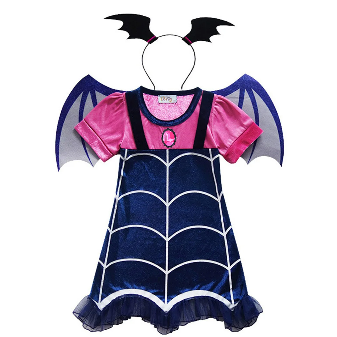 Vampirina/Карнавальные костюмы для девочек на Хэллоуин детское платье