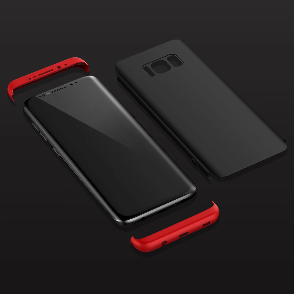 KISSCASE 360 чехол для полной защиты samsung S7 S6 Edge защитный телефона Galaxy S8 плюс Чехол 3 в 1