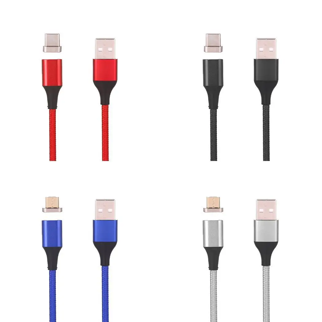 Micro USB Type C Магнитный зарядный кабель совместимый интерфейс порт 3A для Android