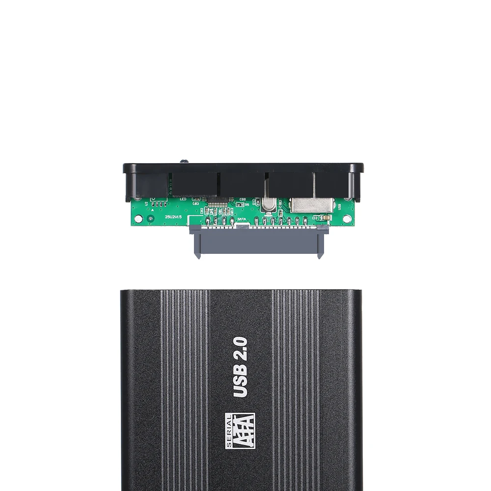 2 5-дюймовый корпус для жесткого диска USB2.0 SATA HDD конвертер адаптер Внешний 4 ТБ