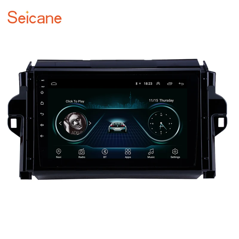 Seicane 9 &quotHD сенсорный экран 2Din Android8.1 авто радио GPS стерео Navi для Toyota Fortuner 2016 2018