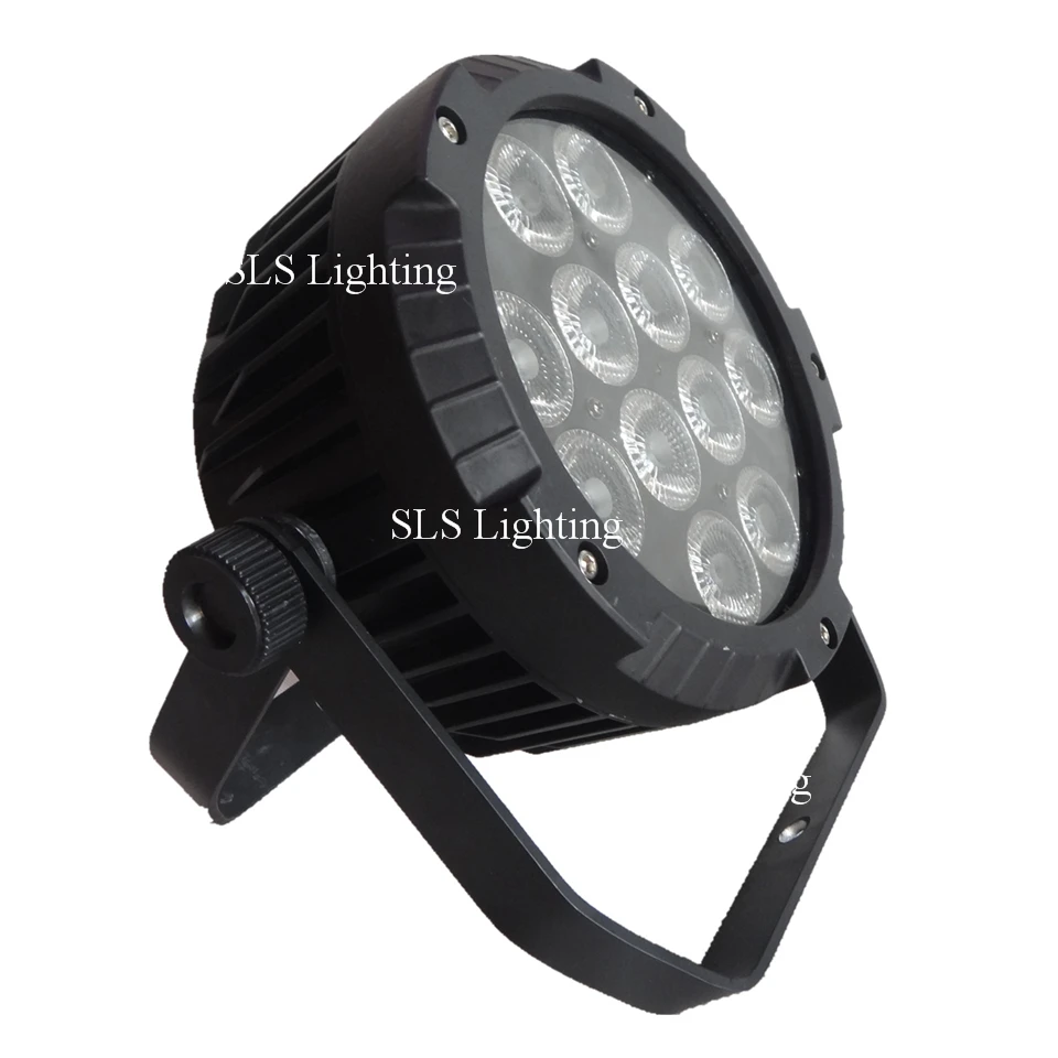 8 шт./лот тонкий плоский led par банок 12x15 RGBWA 5IN1 LED IP65 Водонепроницаемый открытый