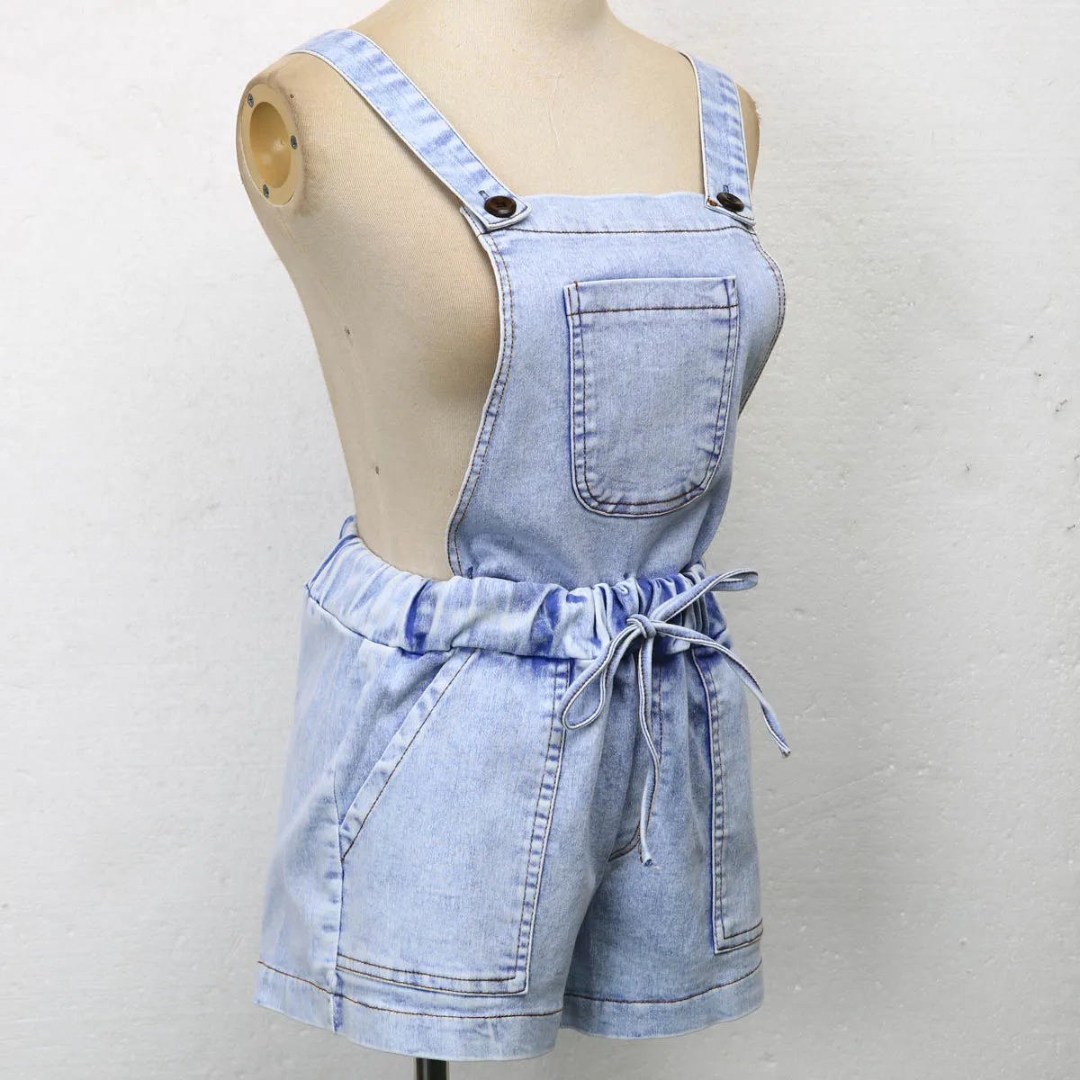 Spring Partner Sexy Womens Detachable Mini Jeans Skinny Denim Hot Shorts Overalls 10 12 14 | Женская одежда