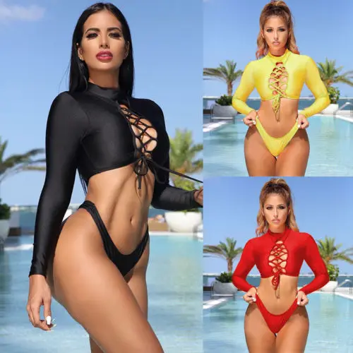 Bikini Set Women's Padded Swimwear Push-up Bra Swimsuit Beachwear Bathing Suit |