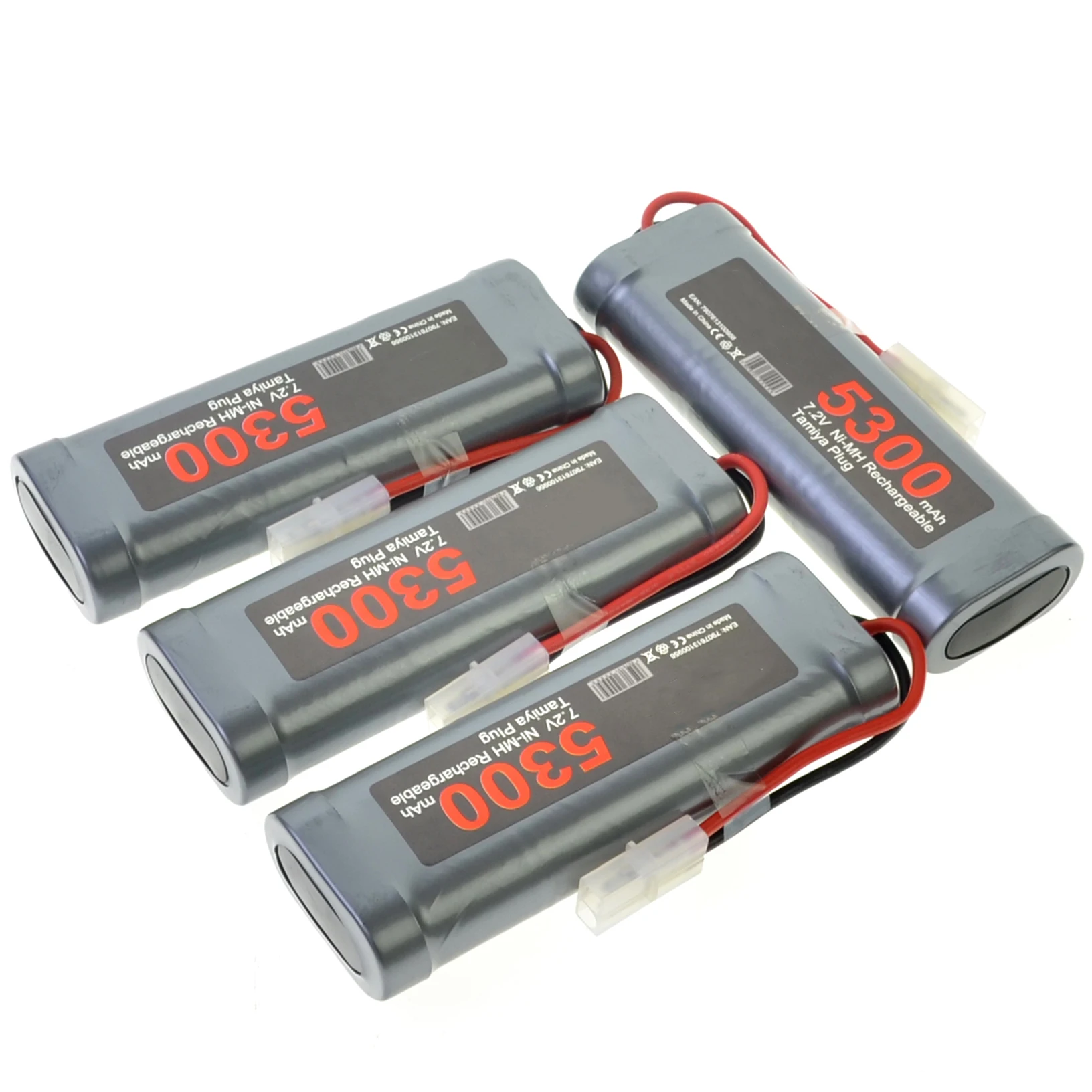 

1/2/3/4/5pcs NiMH 7.2V 5300mAh Tamiya Plug rechargeable battery Grey